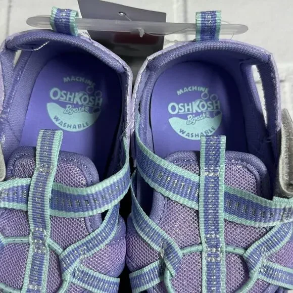 OshKosh Everplay Flexible Outsole Bump Toe Sandal Purple Lilac Toddler Size 12 - Picture 4 of 6